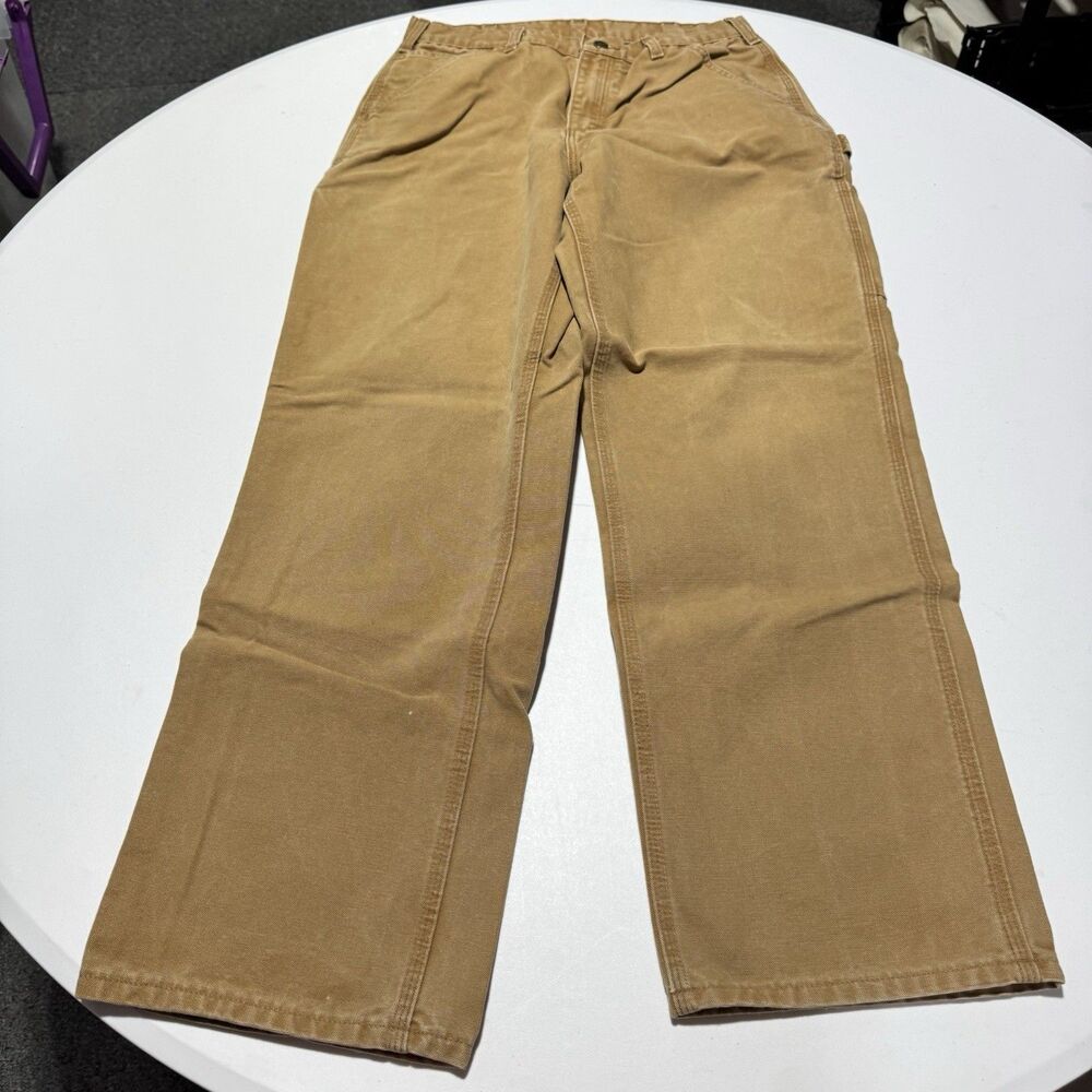 Lot of 3 Carhartt Pants Men's 32x32 Loose Original Fit Carpenter Canvas Work - Picture 13 of 16